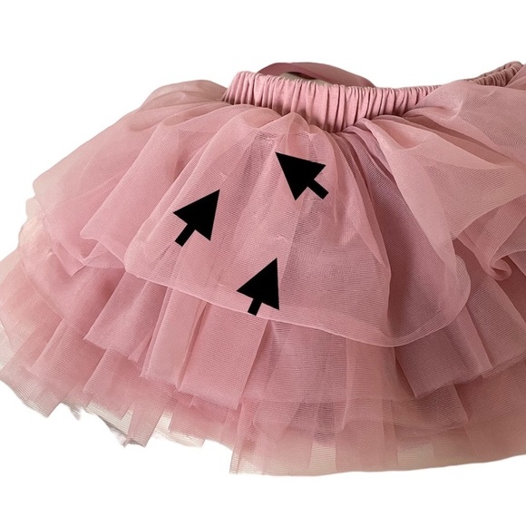 Tortoise & Rabbit Pink Ballerina Baby Toddler Tu-Tu Skirt with attached bottoms - Picture 7 of 14